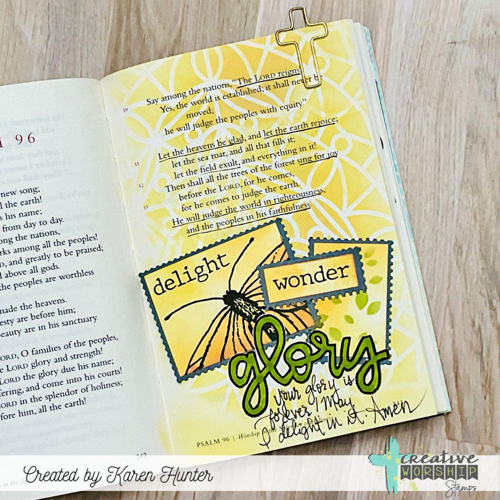 Creative Worship Postage Stamp Cover Plate Dies cwsd-278 Bible Journaling