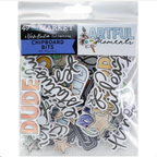 49 and Market Artful Moments Chipboard Bits Assortment vbam-34585