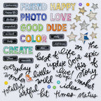 49 and Market Artful Moments Chipboard Bits Assortment vbam-34585 image 1