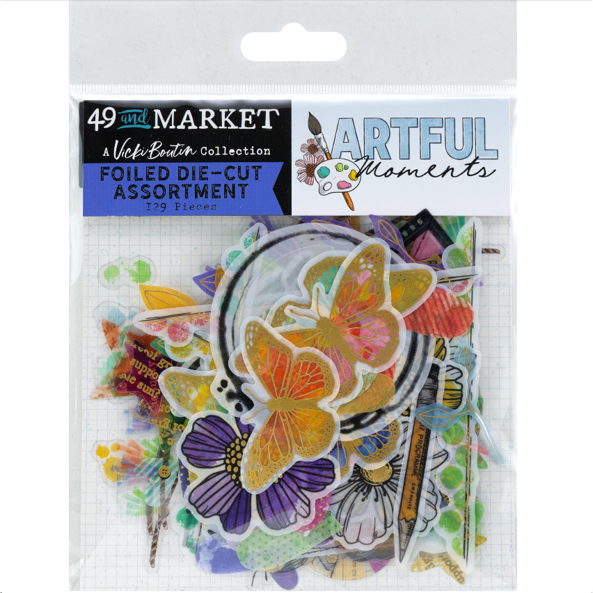 49 and Market Artful Moments Foiled Acetate Die-Cut Assortment vbam-34561