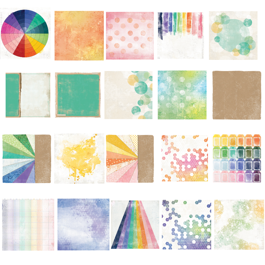 49 and Market Artful Moments Starters 12x12 inch Paper Pack vbam-34332 image 1
