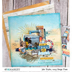 49 and Market Beach Vibes Collection 6 x 8 inch Paper Pack dbv-32024 sunshine
