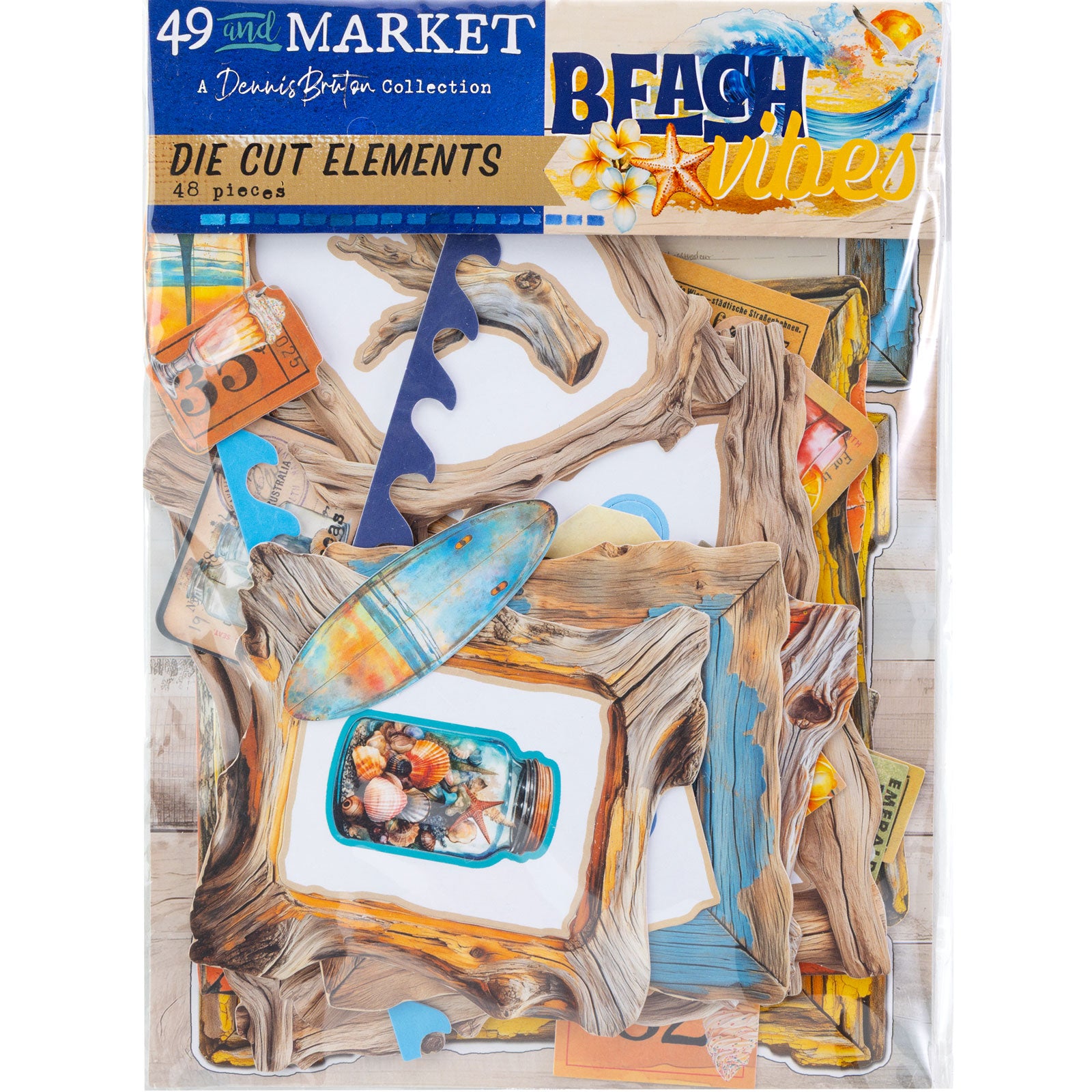 49 and Market Beach Vibes Collection Die Cut Elements dbv-32178