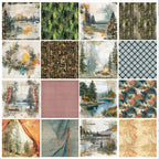 49 and Market Campfire Memories 12 x 12 inch Paper Pack dcm-37272 paper images