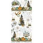 49 and Market Campfire Memories 6 x 12 inch Blendable Rub-on Transfers dcm-37425 product image 1