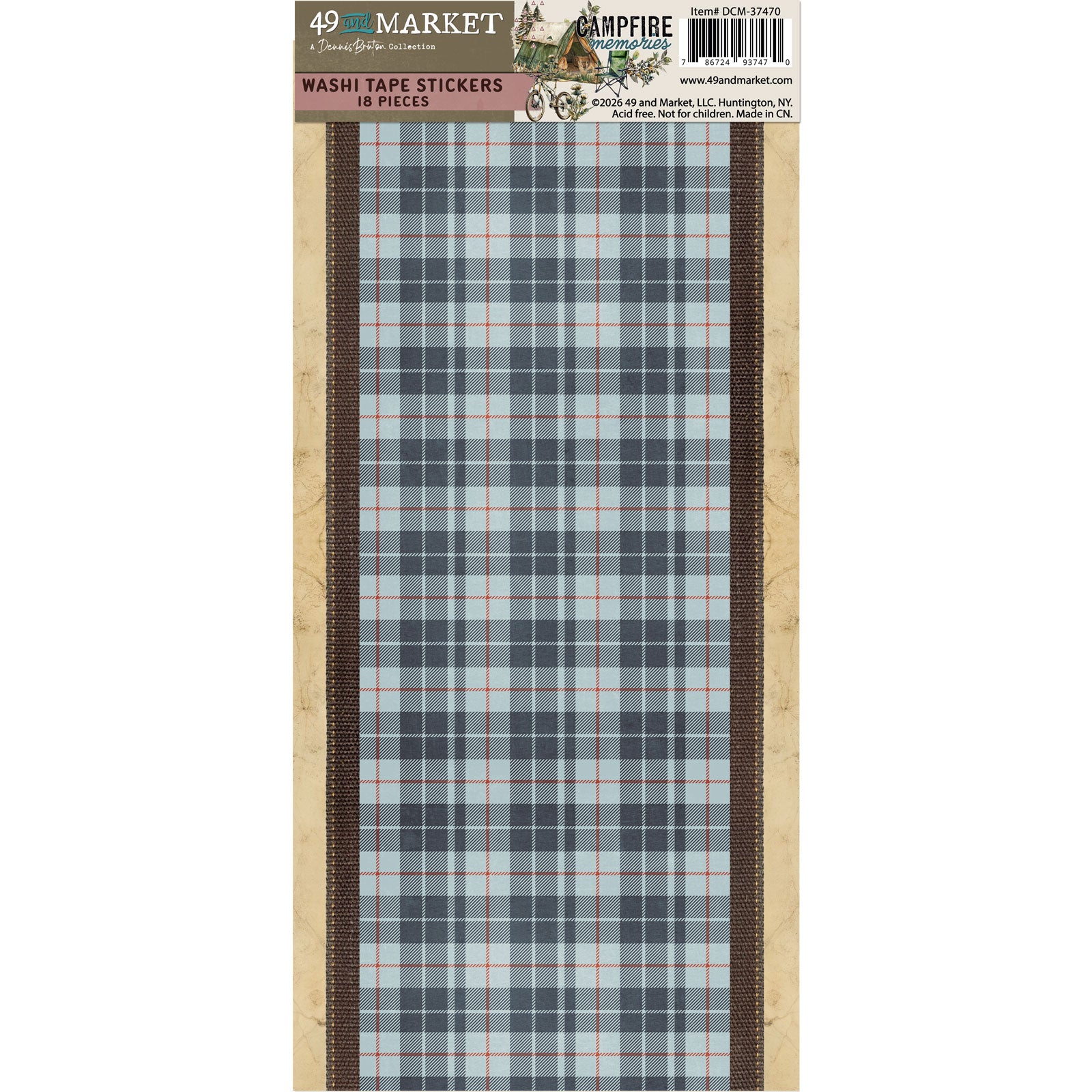 49 and Market Campfire Memories Washi Sheets dcm-37470