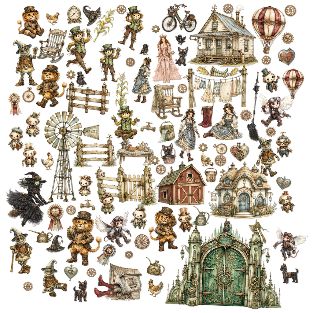49 and Market Chronicles of Oz Laser Cut Elements jco-38446 contents inside package