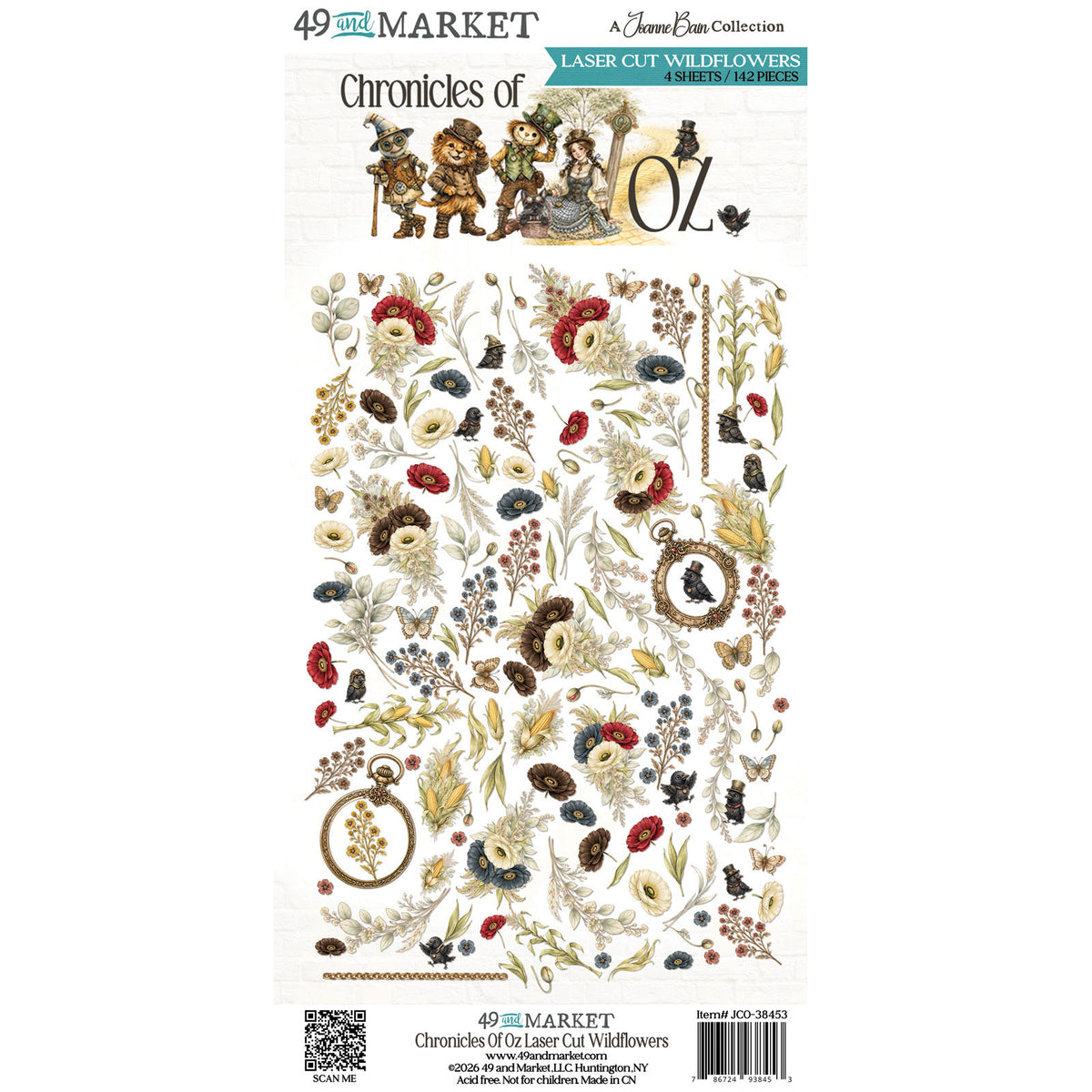 49 and Market Chronicles of Oz Laser Cut Wildflowers jco-38453