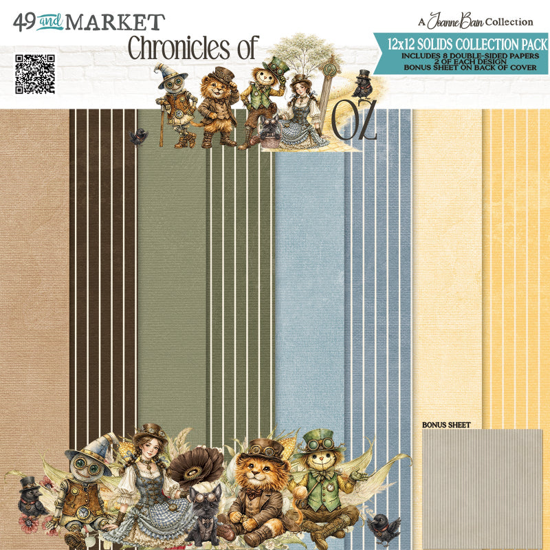 49 and Market Chronicles of Oz Solids 12 x12 inch Paper Pack jco-38286