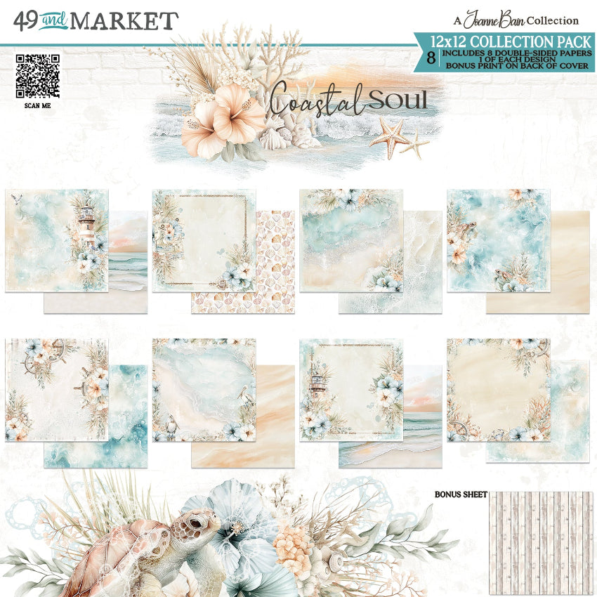 49 and Market Coastal Soul 12 x 12 inch Paper Pack jcs-36794