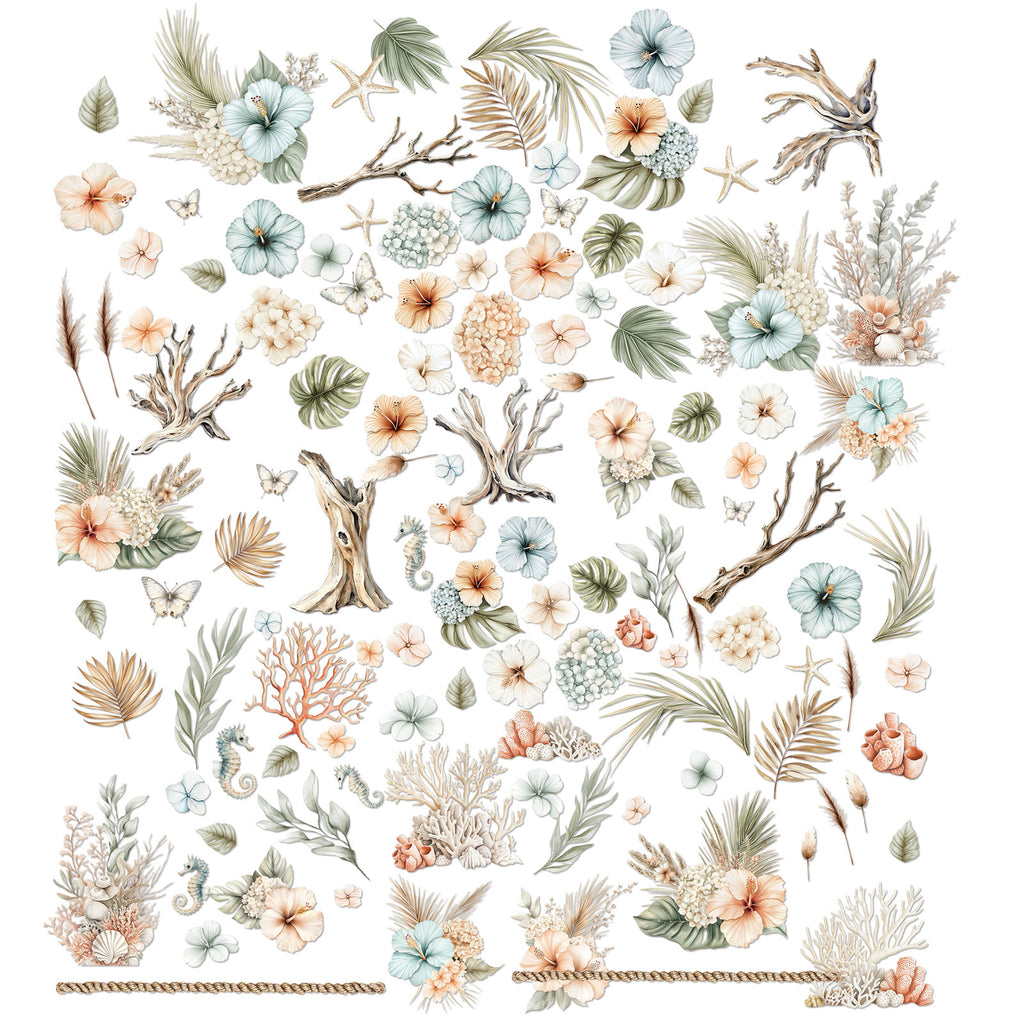 49 and Market Coastal Soul Botanicals Laser Cut Elements jcs-36961 contents inside package