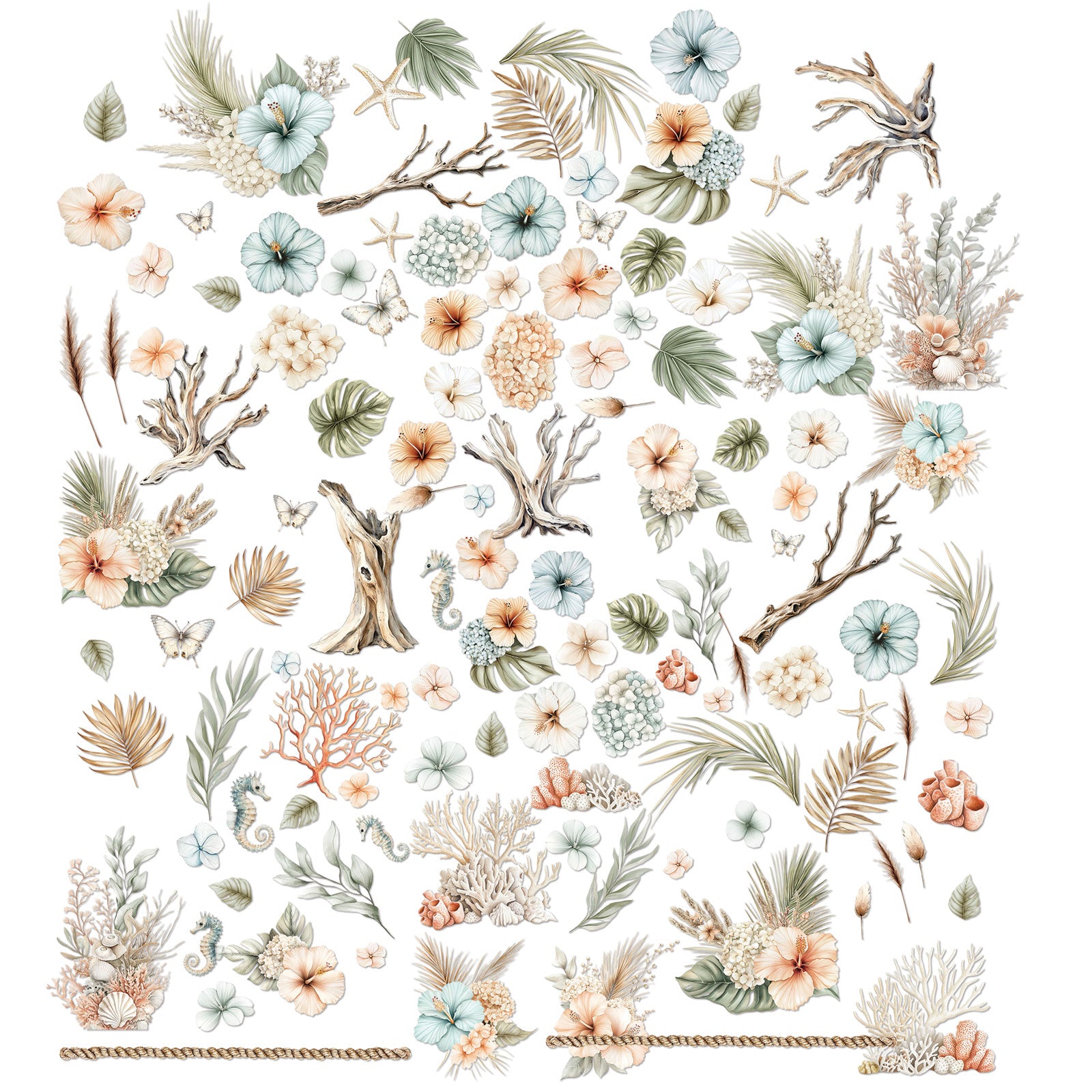 49 and Market Coastal Soul Botanicals Laser Cut Elements jcs-36961 contents inside package