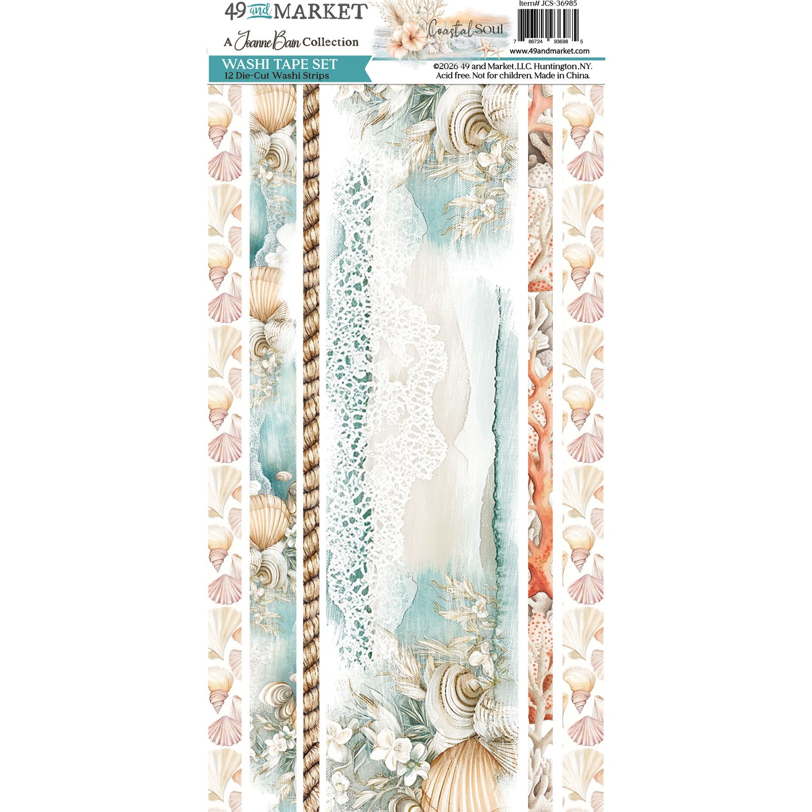 49 and Market Coastal Soul Washi Sheets jcs-36985