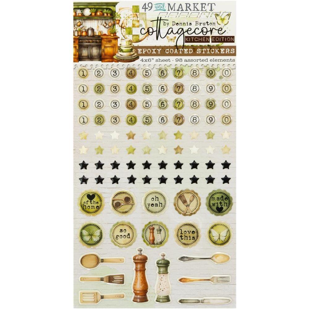 49 and Market Cottagecore Epoxy Stickers cc-29734