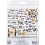 49 and Market Country Heart Cafe Chipboard Assortment jch-36411 back of package