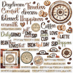 49 and Market Country Heart Cafe Chipboard Assortment jch-36411 contents inside package