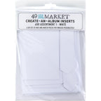 49 and Market Create-An-Album Foundation Inserts Assortment 1 White caa-32819