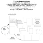 49 and Market Create-An-Album Foundation Inserts Assortment 1 White caa-32819 image 1