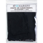 49 and Market Create-An-Album Foundation Inserts Assortment 2 Black caa-32840
