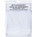 49 and Market Create-An-Album Foundation Inserts Assortment 2 White caa-32833