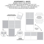 49 and Market Create-An-Album Foundation Inserts Assortment 2 White caa-32833 image 1