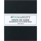 49 and Market Create-An-Album Quadruple Flip Album Base Black caa-32888