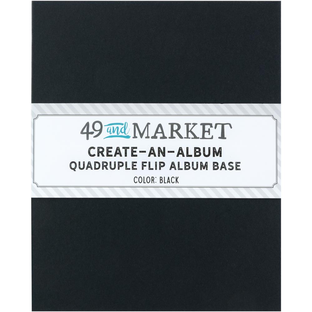 49 and Market Create-An-Album Quadruple Flip Album Base Black caa-32888