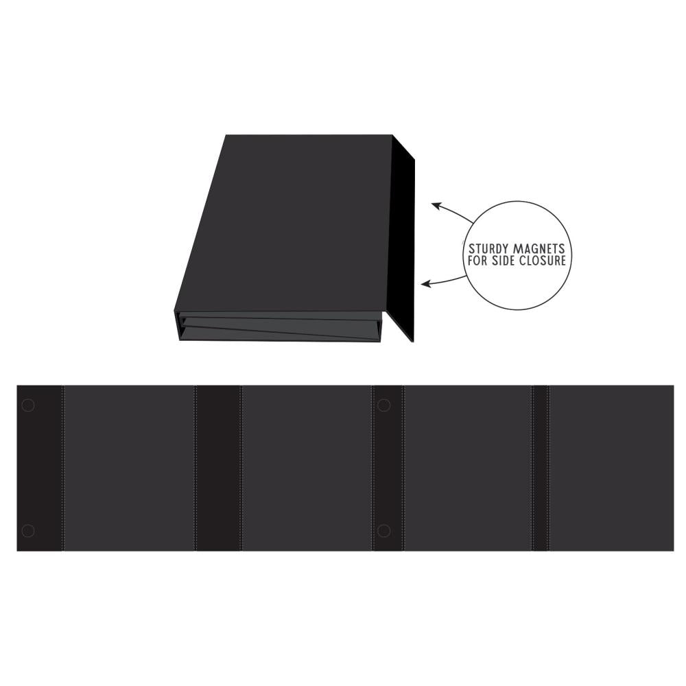 49 and Market Create-An-Album Quadruple Flip Album Base Black caa-32888 image 2