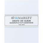 49 and Market Create-An-Album Quadruple Flip Album Base White caa-32871
