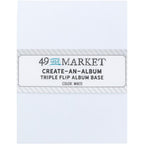 49 and Market Create-An-Album Triple Flip Album Base White caa-32857