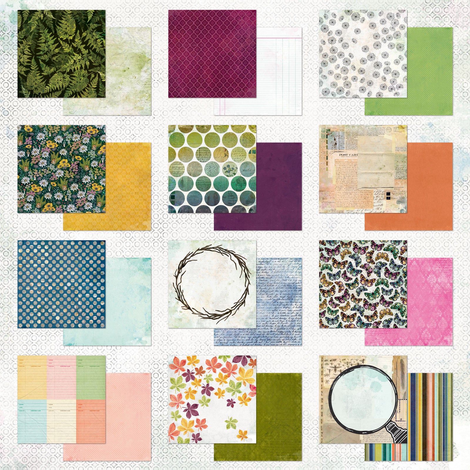 49 and Market Curiosities in Willow Grove 12 x 12 Paper Pad vbwg-33465 image 1