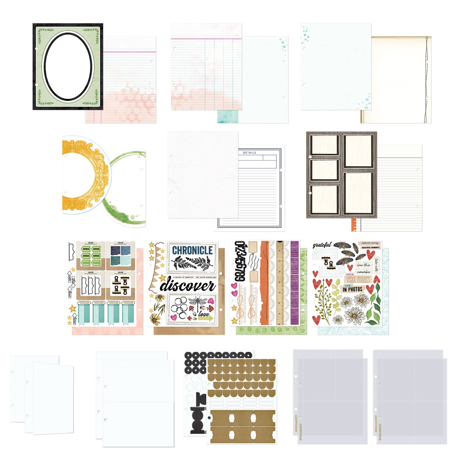 49 and Market Curiosities in Willow Grove Binder Album Kit vbwg-33724 inside