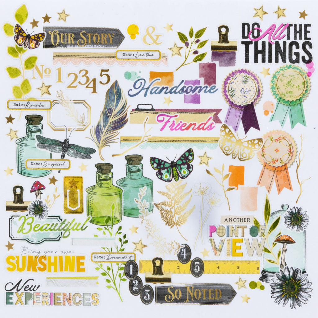 49 and Market Curiosities in Willow Grove Foiled Die-Cut Assortment vbwg-33694 ribbon