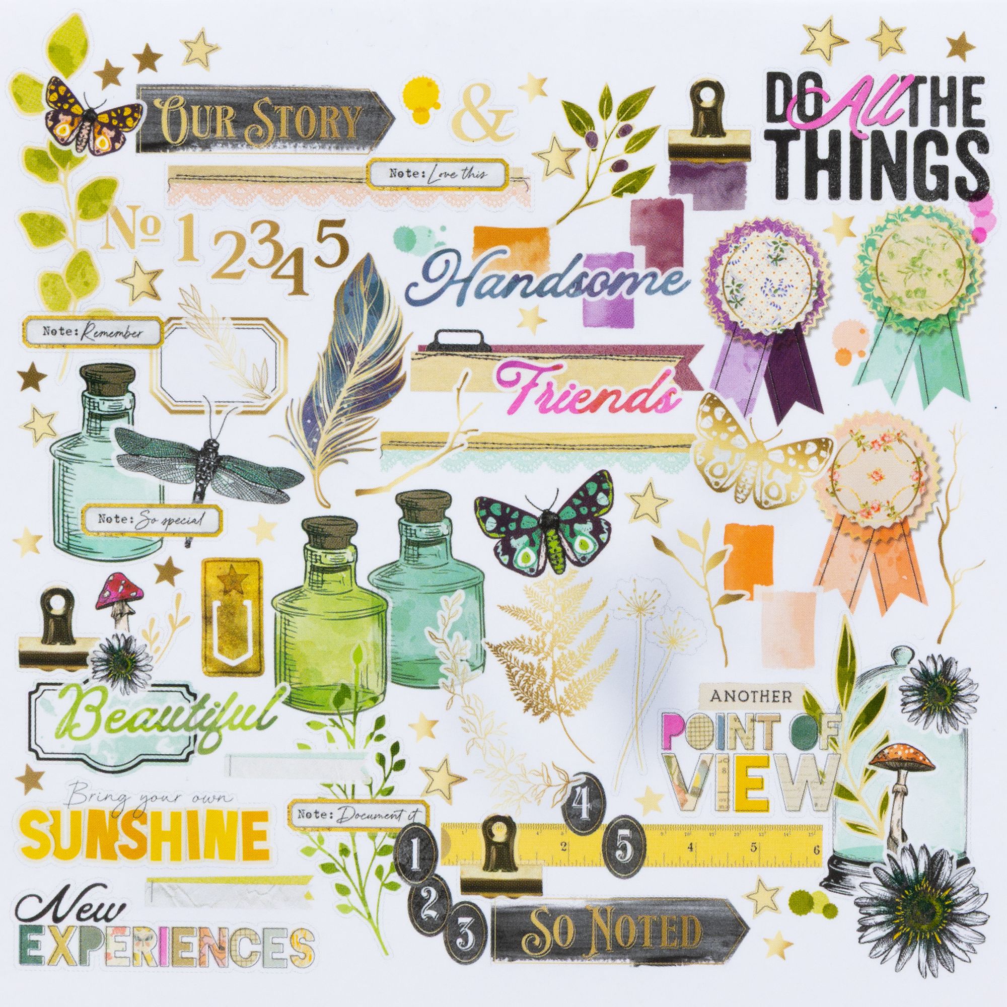 49 and Market Curiosities in Willow Grove Foiled Die-Cut Assortment vbwg-33694 ribbon