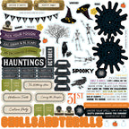 49 and Market Curiosities in Willow Grove Halloween Assortment vbwg-33731 chills