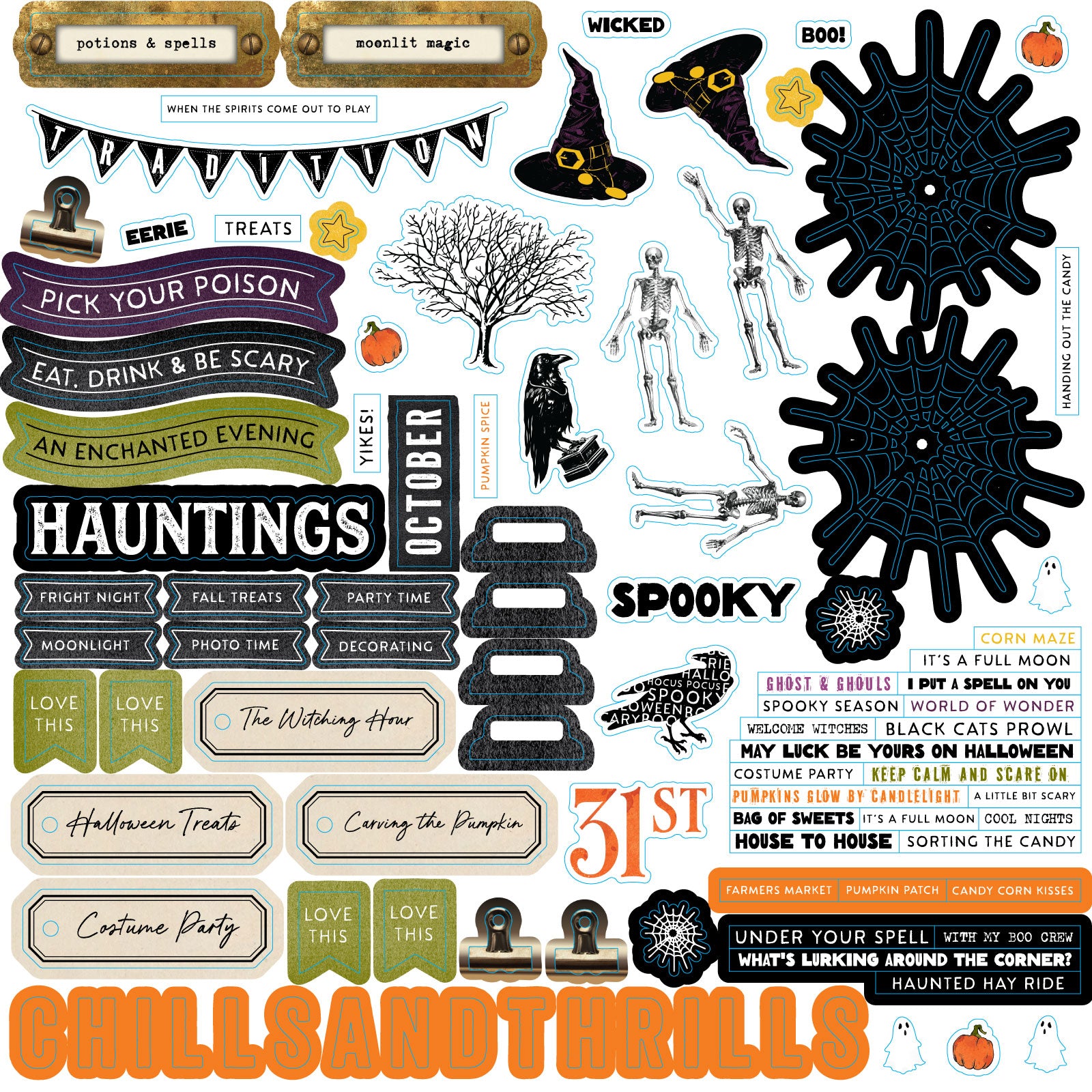 49 and Market Curiosities in Willow Grove Halloween Assortment vbwg-33731 chills