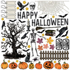 49 and Market Curiosities in Willow Grove Halloween Assortment vbwg-33731 skull