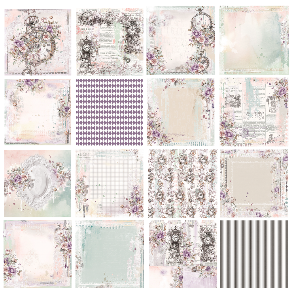 49 and Market Echoes of Time 12 x 12 inch Paper Pack jet-33236 image 2