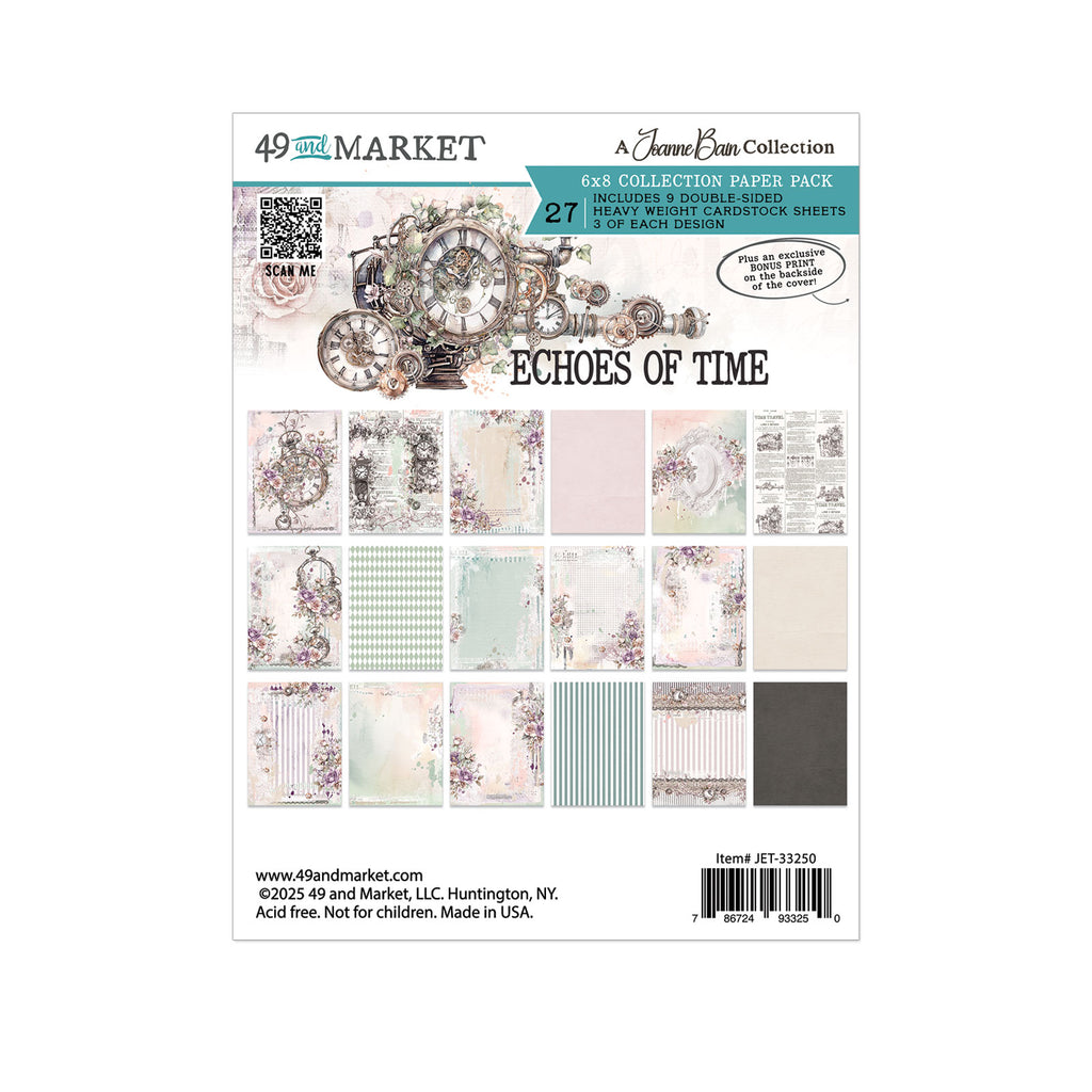 49 and Market Echoes of Time 6 x 8 inch Paper Pack jet-33250