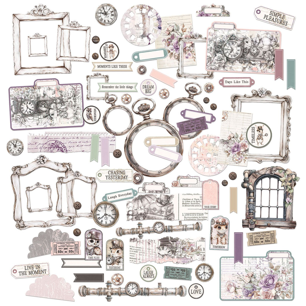 49 and Market Echoes of Time Die Cut Elements jet-33427 image 1