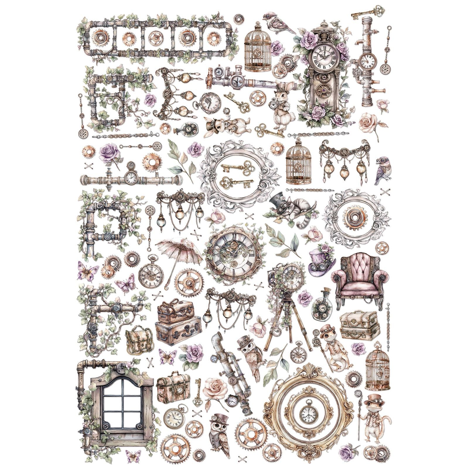 49 and Market Echoes of Time Laser Cut Elements jet-33403 image 1