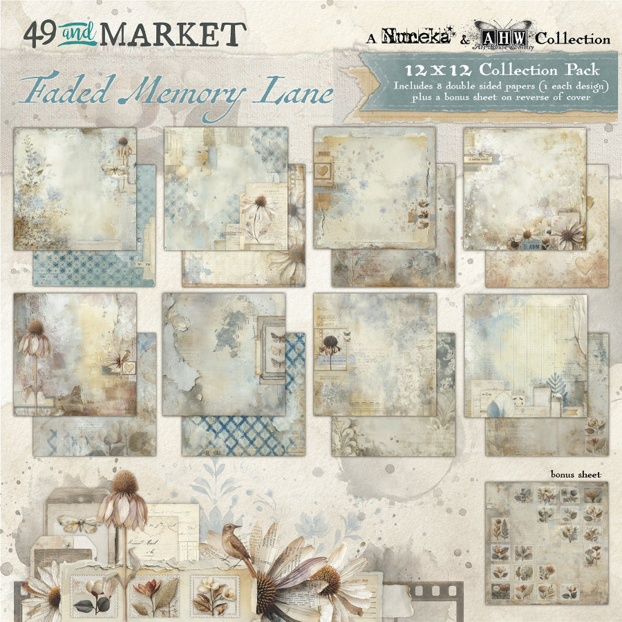 49 and Market Faded Memory Lane 12 x 12 inch Paper Pack fml-35506