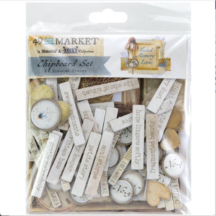 49 and Market Faded Memory Lane Chipboard fml-35728
