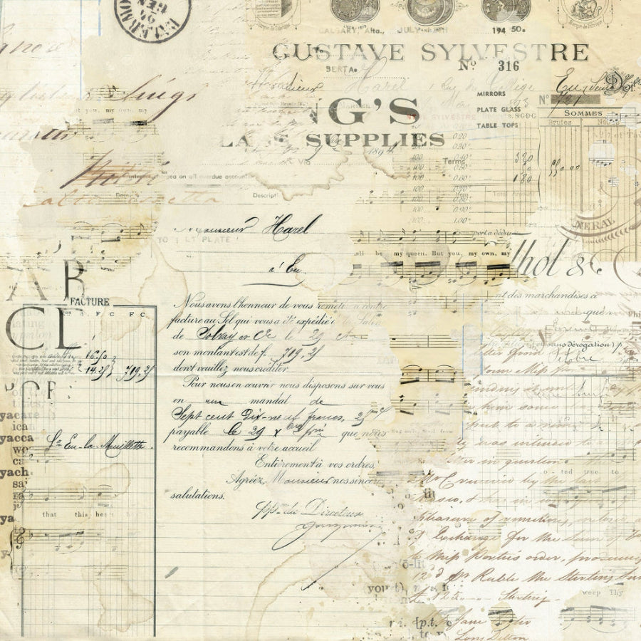 49 and Market Faded Memory Lane Solids 12 x 12  Paper Pack fml-35513 bonus sheet