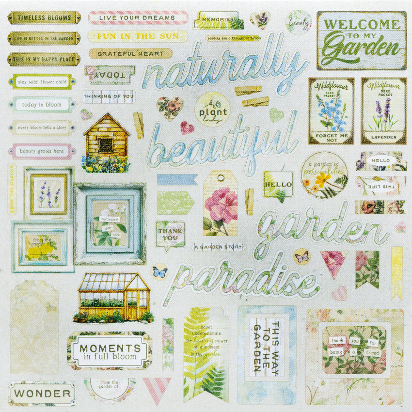 49 and Market From the Garden Chipboard Elements ftg-35483 product image 1