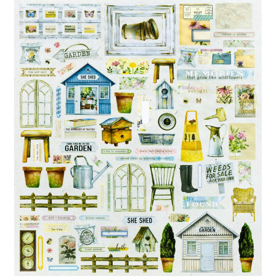 49 and Market From the Garden Die Cut Elements ftg-35469 product image 1