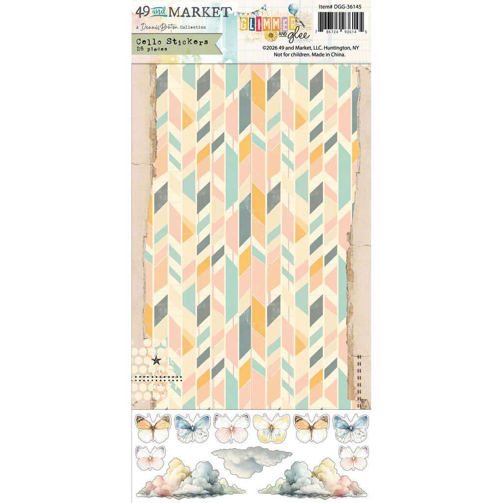 49 and Market Glimmer and Glee Cello Stickers dgg-36145