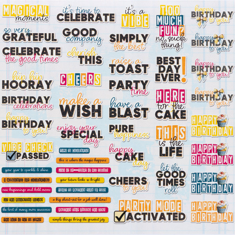 49 and Market Glimmer and Glee Chipboard dgg-36152 image 2