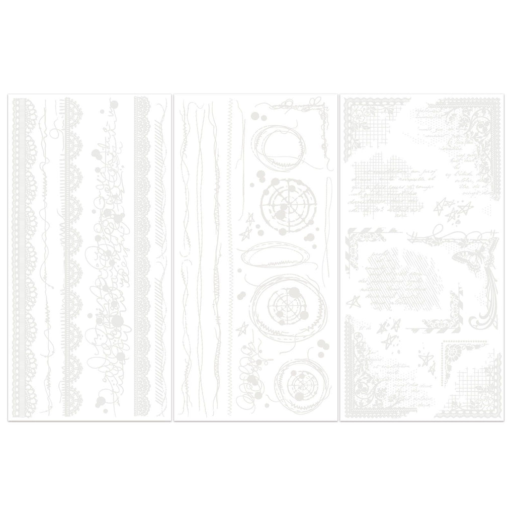 49 and Market Irresistible Artful Edges Rub-on Transfers vbi-34257 image 2