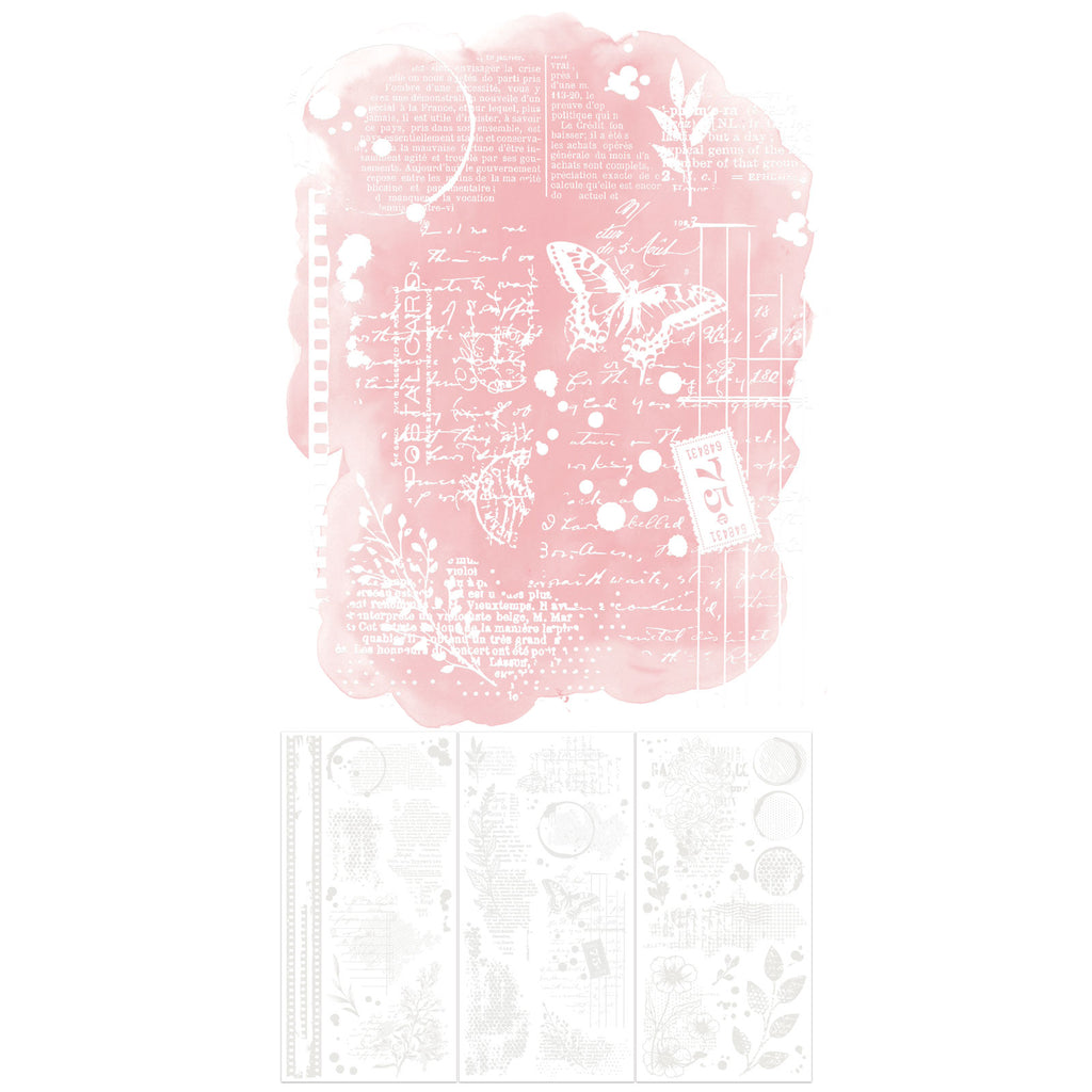 49 and Market Irresistible Artful Layers Rub-on Transfers vbi-34264 image 1
